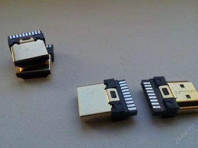 Лот: 2171165. Фото: 1. HDMI Коннектор типа папа 2 шт. Шлейфы, кабели, переходники
