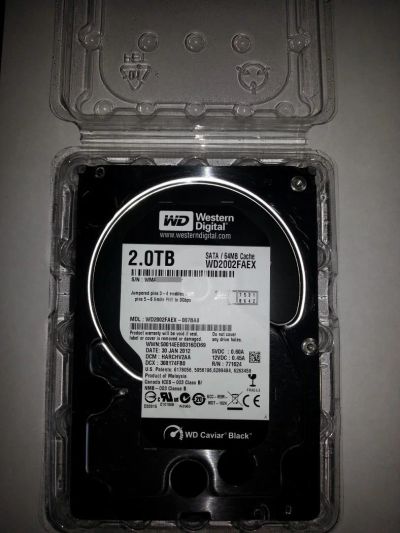 Лот: 6342941. Фото: 1. Жесткий диск WD Caviar Black WD2002FAEX... Жёсткие диски (HDD)