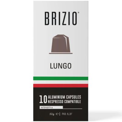 Лот: 24525329. Фото: 1. Кофе в капсулах Brizio Lungo... Чай, кофе, какао