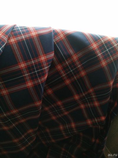 Лот: 10936874. Фото: 1. ткань шотландка костюмная вискоза... Ткани, нитки, пряжа