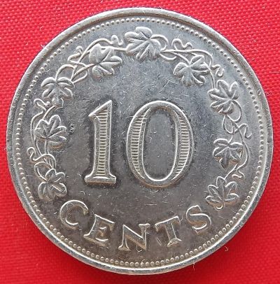 Лот: 1589464. Фото: 1. (№799) 10 центов 1972 (Мальта). Европа