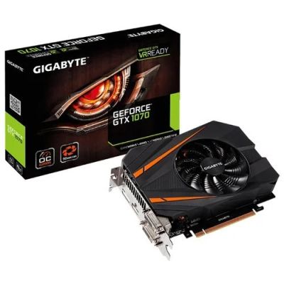 Лот: 9844240. Фото: 1. Gigabyte GeForce GTX 1070 gv-n1070ixoc-8gd. Видеокарты