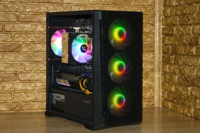 Лот: 24776121. Фото: 1. Мощный игровой ПК [Ryzen 5-5500... Компьютеры в сборе