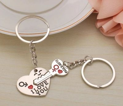 Лот: 15458540. Фото: 1. Брелок "I Love You" Сердце с ключиком... Брелоки для ключей