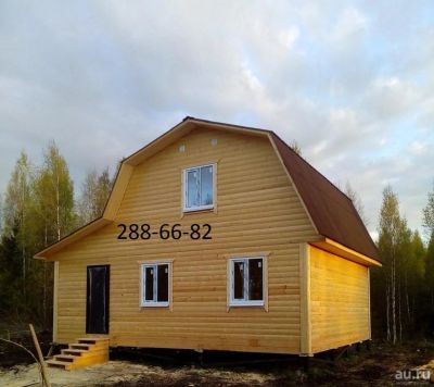 Лот: 10466516. Фото: 1. Дом 7х8 из профилированного бруса... Срубы, бани, дома