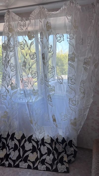 Лот: 20737414. Фото: 1. Шторы тюль бу. Шторы, тюль