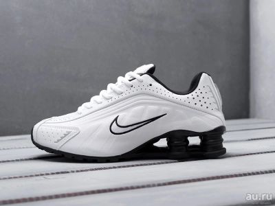 Лот: 13819676. Фото: 1. Nike Shox R4 бел Арт 14258. Кеды, кроссовки, слипоны