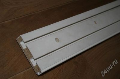 Лот: 211271. Фото: 1. Крниз потолочный, белый пластик... Шторы, тюль