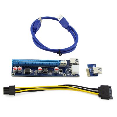 Лот: 10228810. Фото: 1. Райзер (Riser) PCI-E 1x-16x с... Шлейфы, кабели, переходники