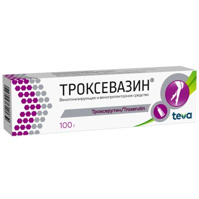 Лот: 23260684. Фото: 1. Троксевазин гель 2% 100г. Лекарства