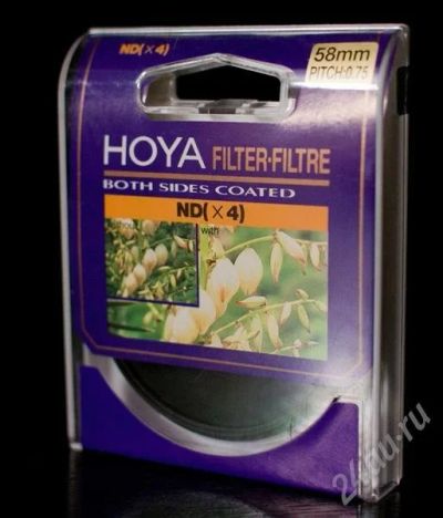 Лот: 297085. Фото: 1. Cветофильтр HOYA NDx4 58mm. Светофильтры