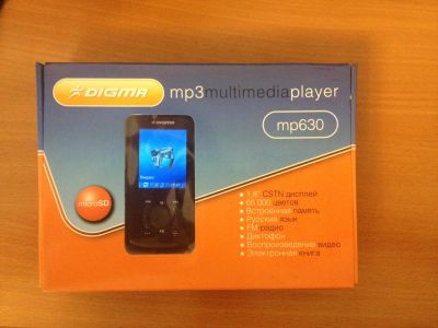 Лот: 4949911. Фото: 1. MP3 player Digma MP630. В хорошем... Плееры