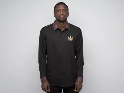 Лот: 21377913. Фото: 1. Рубашка Gucci x Adidas. Рубашки, водолазки