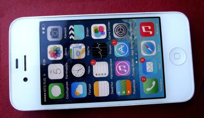 Лот: 4471718. Фото: 1. Apple iPhone 4 16Gb White. Смартфоны