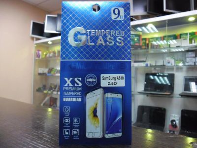 Лот: 9916270. Фото: 1. Защитное стекло Samsung A510... Защитные стёкла, защитные плёнки