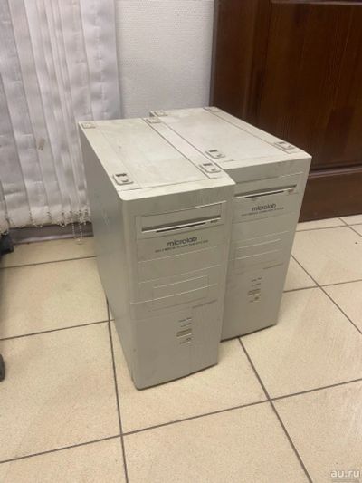 Лот: 18520920. Фото: 1. Корпус ATX microlab белый 2шт. Корпуса, блоки питания