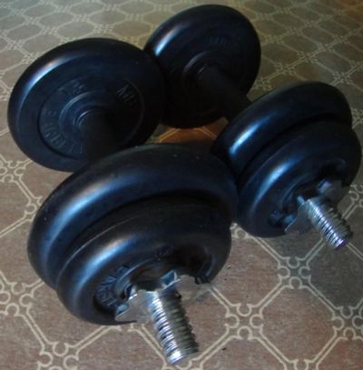 Лот: 6863708. Фото: 1. Гантели (Гриф и Блины Barbell). Гантели
