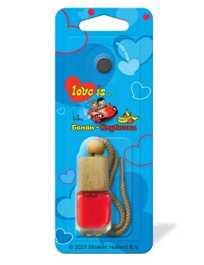 Лот: 24392736. Фото: 1. Ароматизатор Love Is Банан Клубника. Ароматизаторы