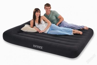 Лот: 3497335. Фото: 1. Матрас INTEX 66770 ( 183 х 203... Туристическая, походная мебель