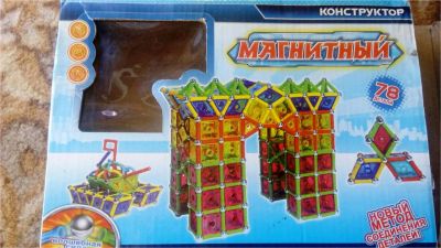 Лот: 10848233. Фото: 1. Конструктор магнитный. Конструкторы