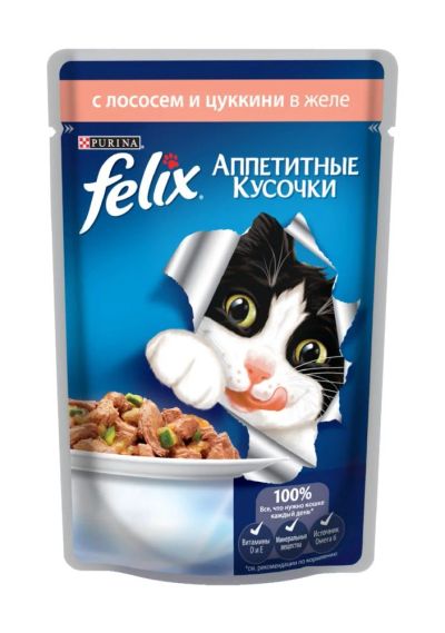 Лот: 5328435. Фото: 1. Корм Felix Аппетитные кусочки... Корма