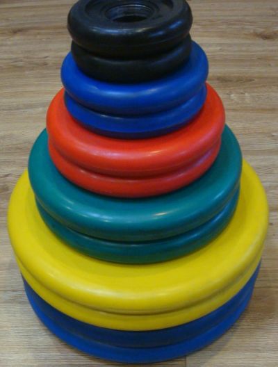 Лот: 7545323. Фото: 1. Диски Barbell Набор 107,5 кг посадочный... Гири