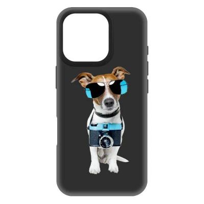 Лот: 25544489. Фото: 1. Чехол Krutoff Soft Case "Пес-турист... Чехлы, бамперы