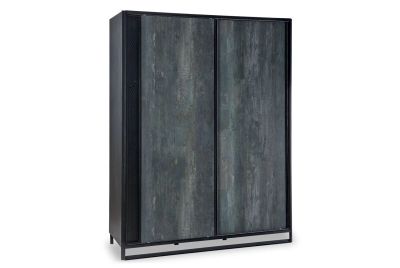 Лот: 23624678. Фото: 1. Шкаф-купе 2-дверный Cilek Dark... Шкафы, стеллажи, комоды