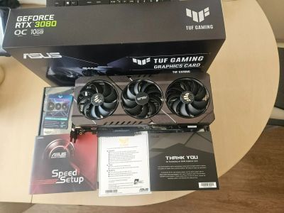 Лот: 23595768. Фото: 1. Видеокарта Asus TUF RTX 3080 10GB... Видеокарты
