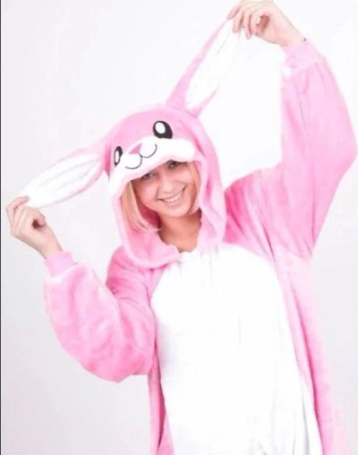 Лот: 12743831. Фото: 1. Кигуруми "Розовый кролик"- креативный... Взрослые карнавальные костюмы