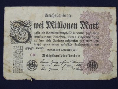 Лот: 4988891. Фото: 1. 2 миллиона марок 1923 год. Германия... Германия и Австрия