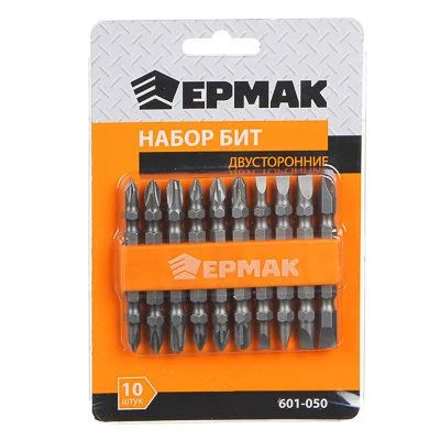 Лот: 17531124. Фото: 1. Набор из 10 двухсторонних бит... Расходные материалы, сменные насадки