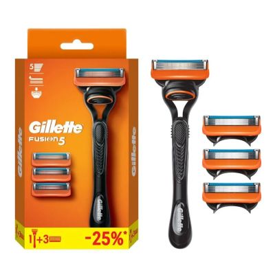 Лот: 24095531. Фото: 1. Станок для бритья Gillette, Fusion... Бритвенные станки и лезвия