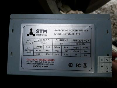 Лот: 11147721. Фото: 1. Блок питания STM 400 АТХ. Корпуса, блоки питания
