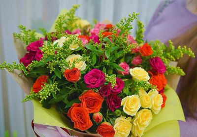Лот: 7265665. Фото: 1. Сборный букет. Цветы на Щорса... Свежие цветы