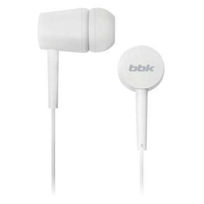 Лот: 24873894. Фото: 1. Наушники BBK EP-1002S White. Наушники, гарнитуры