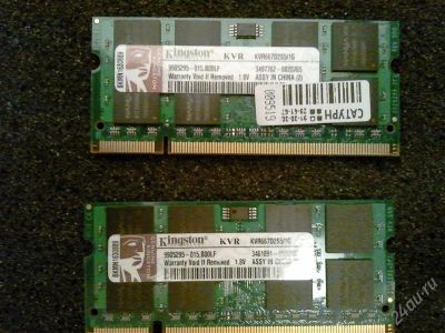Лот: 1479976. Фото: 1. Память Kingston ValueRAM DDR-II... Оперативная память