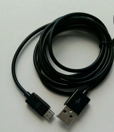 Лот: 11592697. Фото: 1. Кабель micro USB 2 метра черный... Дата-кабели, переходники