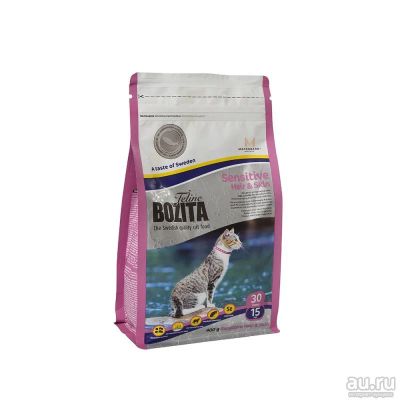 Лот: 10398882. Фото: 1. Корм Bozita Sensitive Hair & Skin... Корма