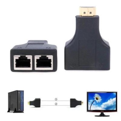 Лот: 8474253. Фото: 1. Удлинитель переходник HDMI LAN... Другое (периферия)