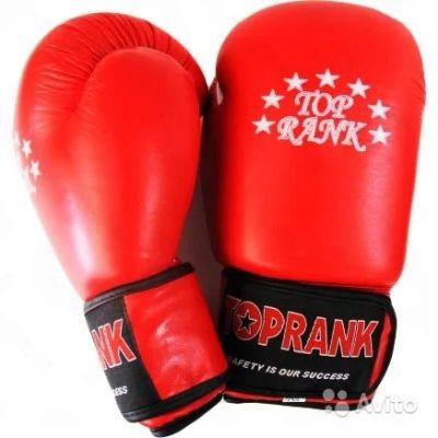 Лот: 10798430. Фото: 1. Боксёрские перчатки Top Rank иск... Перчатки