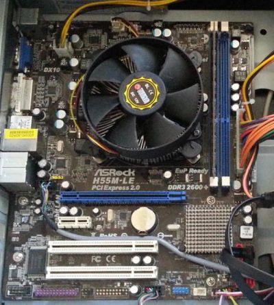 Лот: 11060094. Фото: 1. ASRock H55M-LE 1156+Процессор... Материнские платы