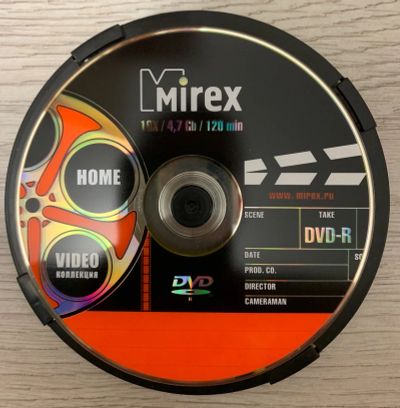Лот: 15553051. Фото: 1. DVD R Mirex. CD, DVD, BluRay