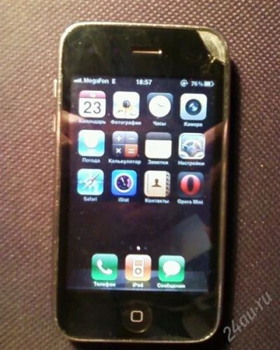 Лот: 782127. Фото: 1. iphone 3g 16gb + новый тач скрин. Смартфоны
