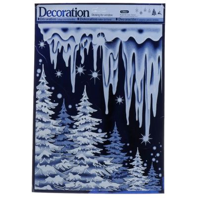 Лот: 24306656. Фото: 1. Наклейка на стекло, 38х30 см... Праздничный декор