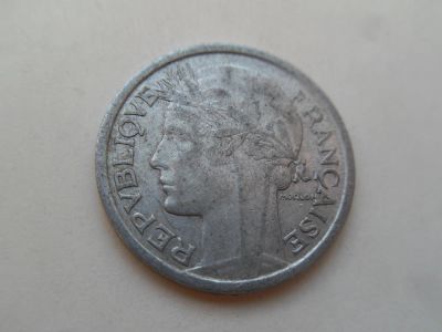 Лот: 11395631. Фото: 1. Франция 1 франк 1941 Алюминий. Европа