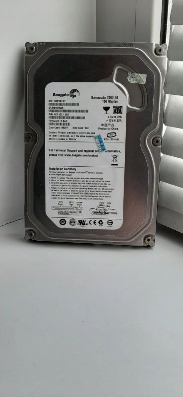 Лот: 15652371. Фото: 1. Seagate HDD 160Gb Хорошее состояние. Жёсткие диски (HDD)