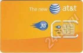 Лот: 489874. Фото: 1. Сим карта AT&T. Кнопочные мобильные телефоны