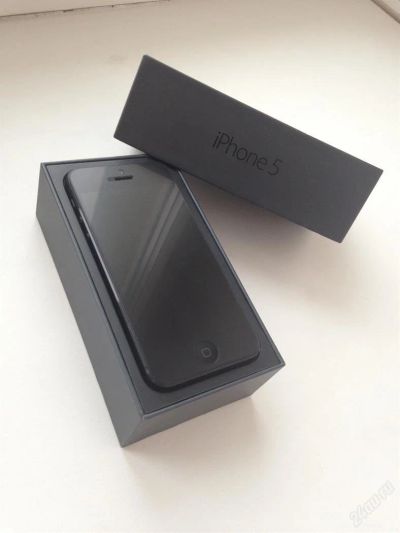 Лот: 3807256. Фото: 1. Apple iPhone 5 16GB Black [Как... Смартфоны