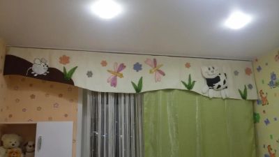 Лот: 7523480. Фото: 1. Ламбрикен в детскую и портьеры. Шторы, тюль